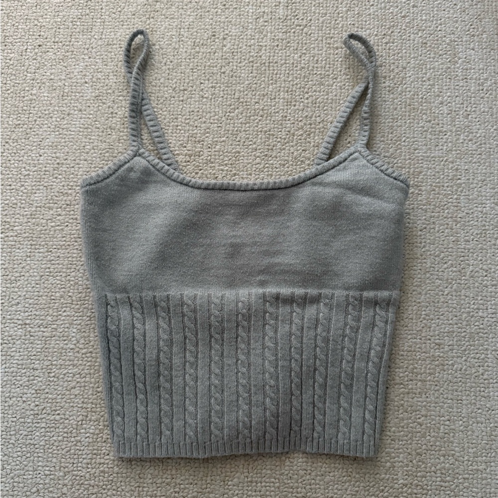 PacSun Gray Knit Camisole Top